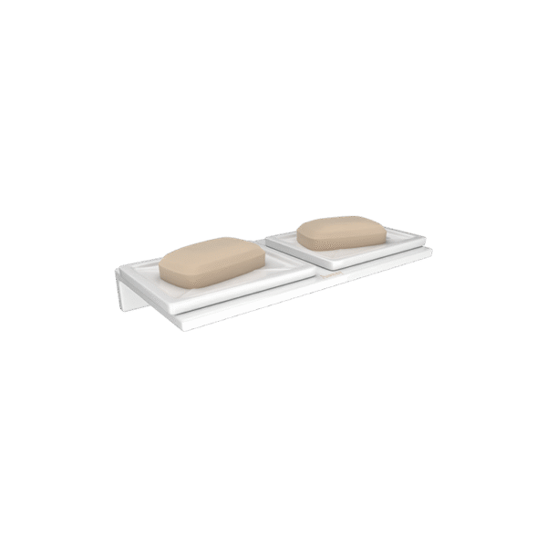 AW 717 - Square Double Soap Dish